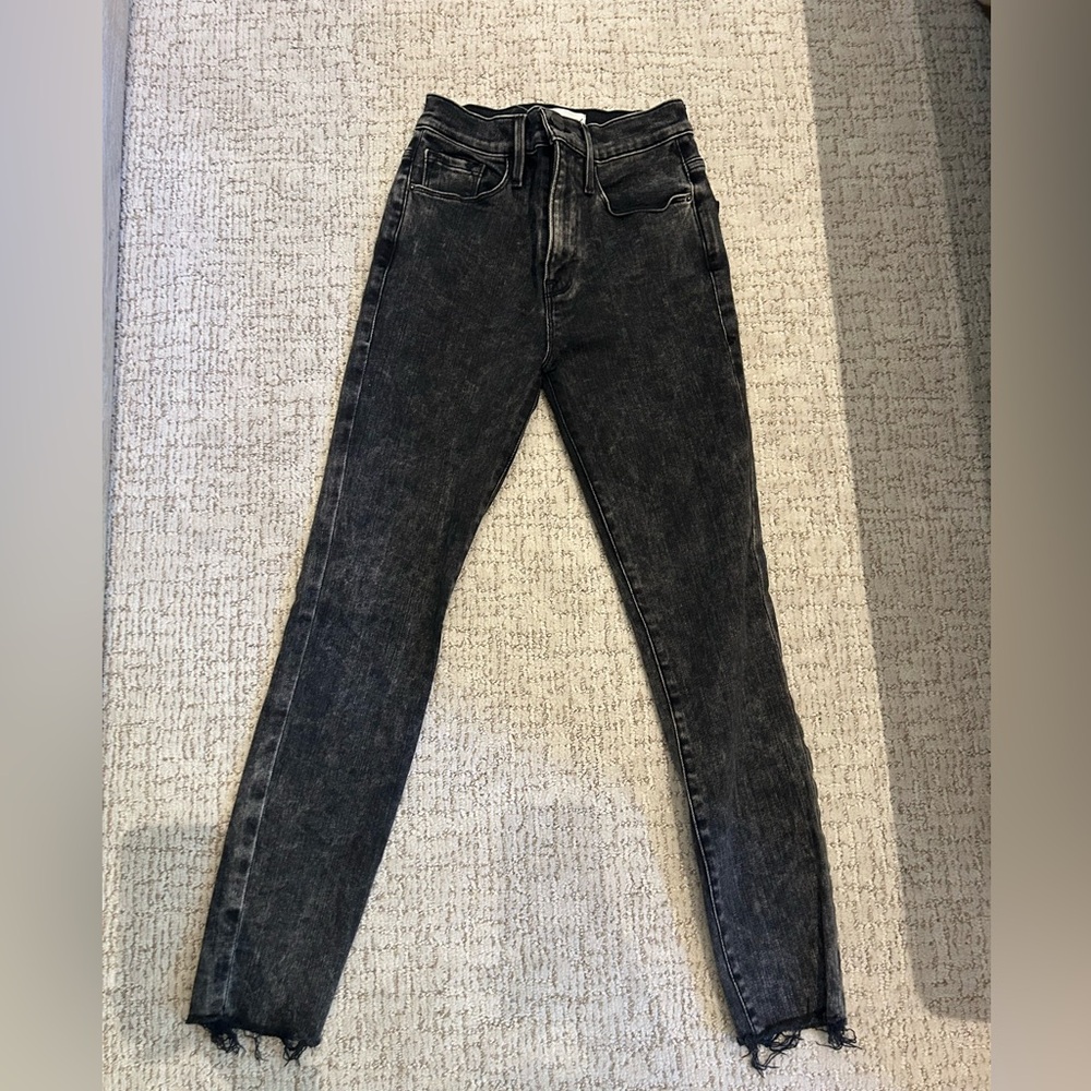 Black washed Frame jeans